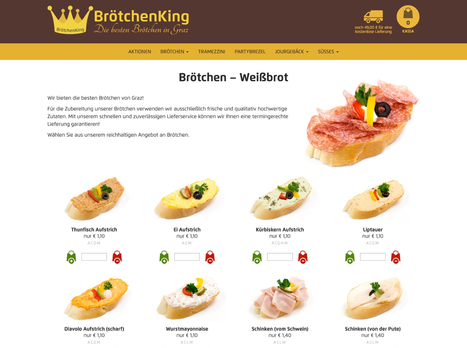 Brötchen für Graz