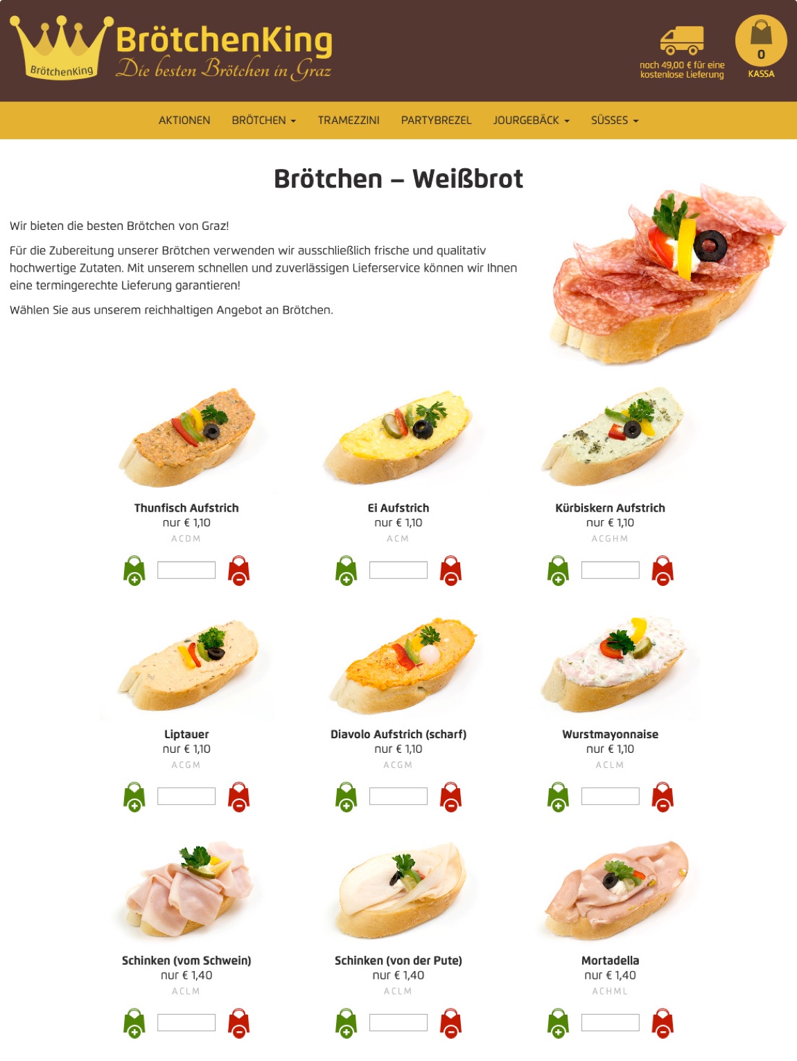 BrötchenKing Graz Online-Shop