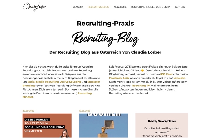 Blog Übersicht