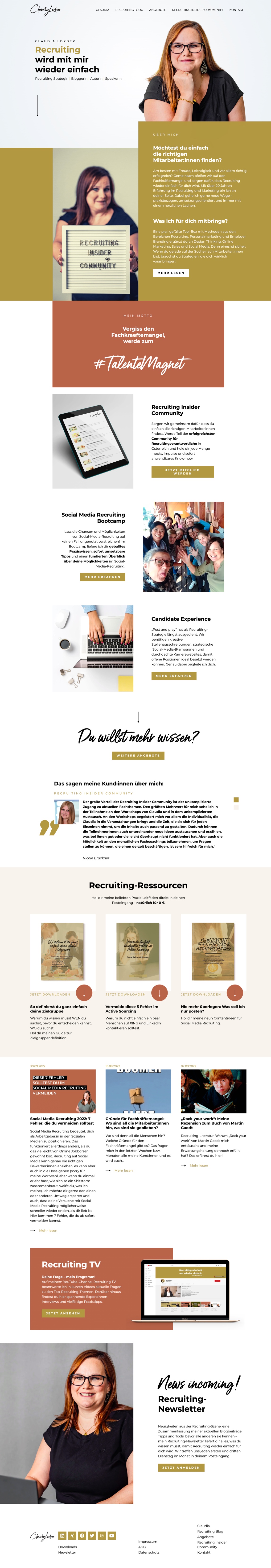 Claudia Lorber Recruiting Startseite