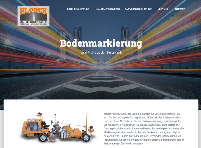 Website Referenz Bodenmarkierungen