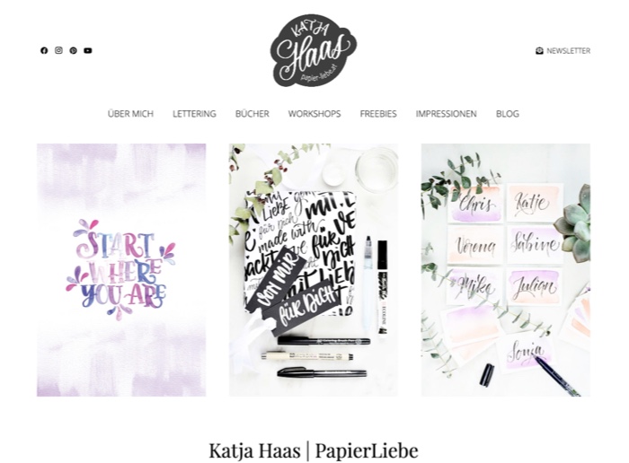 Website Referenz Papier-Liebe