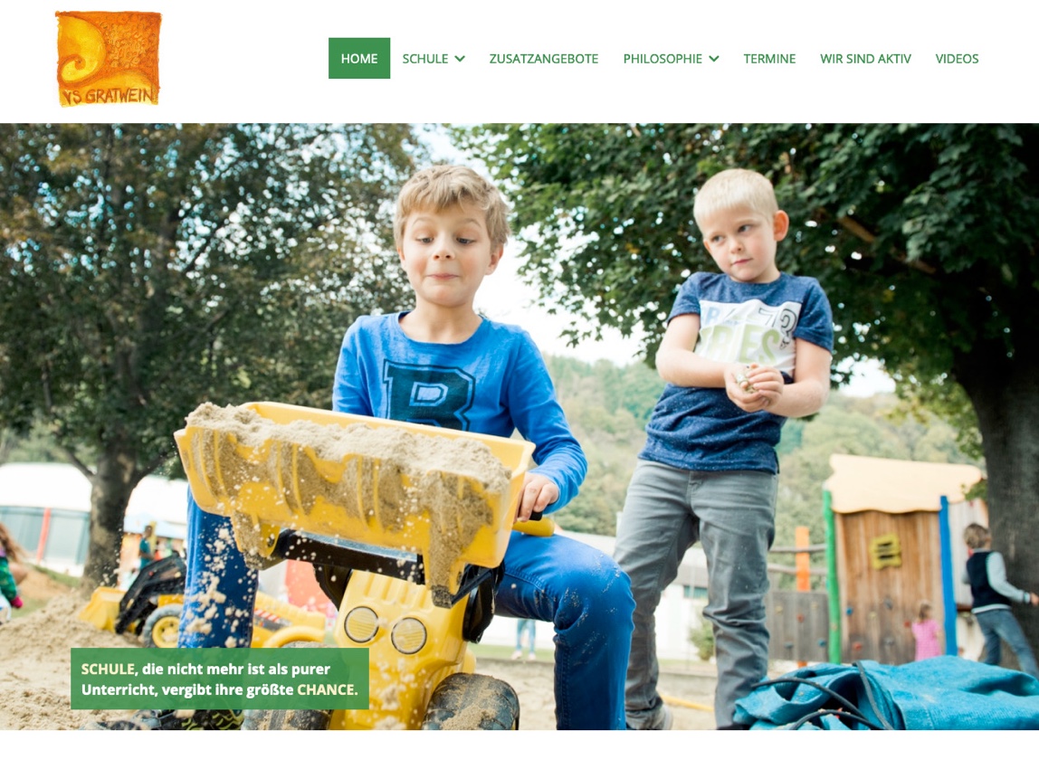 VS Gratwein Website Startseite